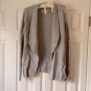 Banana republic knit open sweater gray